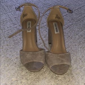Steve Madden peep toe block heels